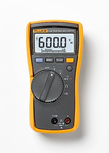 FLUKE 117 - Multimètre numérique pour électriciens, série 110, 6000 points, True Rms, Auto, Manuel, 3,5 chiffres