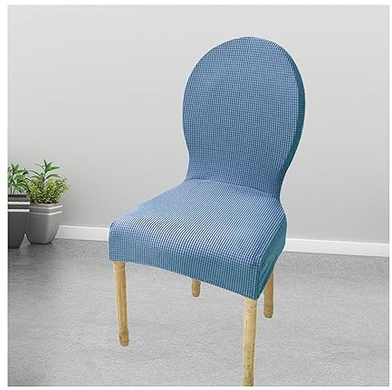 Mswborml Moderno Fundas para Sillas de Comedor con Gran Respaldo Redondo Pack 2/1, Funda para Asiento Silla de Oficina, Cubierta para Patas de Sillas, Lavables Fundas para Butacas Pequenas,E,2PCS