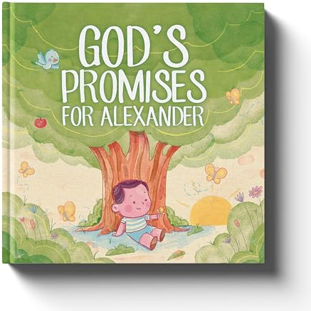 Libro personalizzato per bambini, promesse di Dio, regalo per battesimo e battesimo