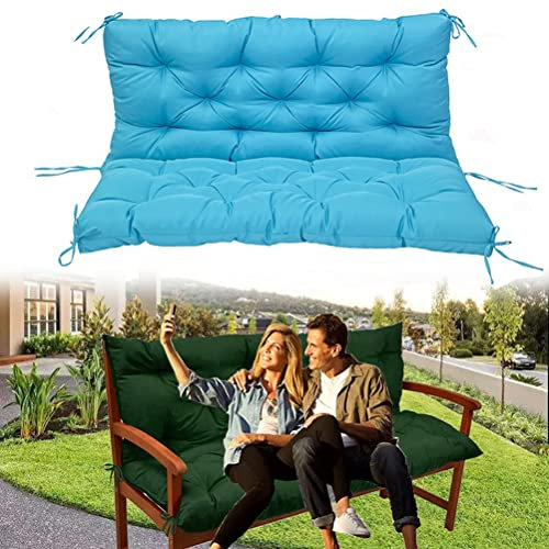 Wasserdichtes Outdoor-Bankkissen-Set, 2-Sitzer, 3-Sitzer, Terrassen-, Gartensitz, Ersatzkissen mit Rückenlehne, Sonnenschutz für drinnen und draußen, 152,4 x 101,6 cm