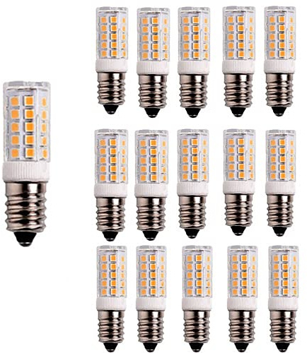 OUGEER 15 Stück E14 5W LED Lampe, Kein Flackern, (Ersetzt 50W Halogen), 500LM, Warmweiß 3000K, E14 LED Leuchtmittel Birne Nicht dimmbar