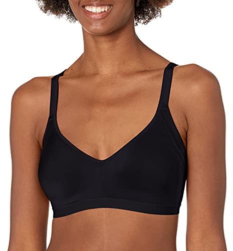 Warner's Women's Blissful Benefits Easy Size Simple Sized No Bulge Wirefree T Shirt Bra, Black, M UK