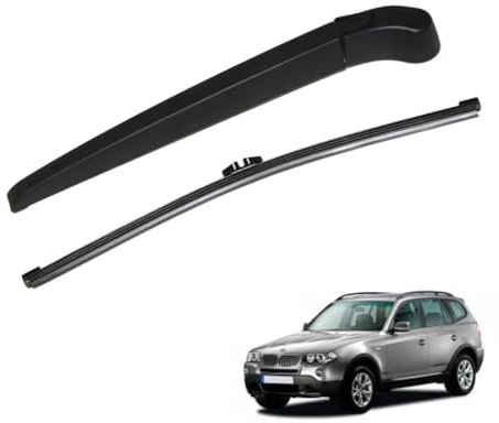 Heckscheibenwischer Scheibenwischer Hinten Heckwischerarm Scheibenwischerblätter Wischerarm Heck Wischer Kompatibel mit BMW X3 E83 2003–2010 OEM 61623428599