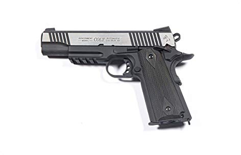 C Y B E R G U N Pistola Colt 1911 Scarrellante Black/Silver Cybergun (180525) 0.9 Joule
