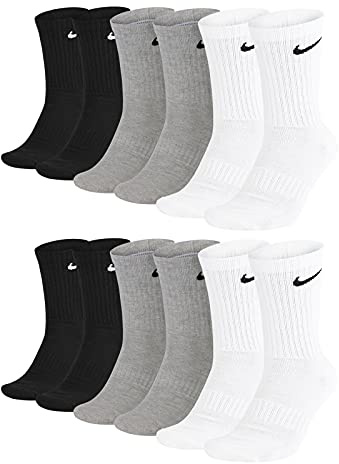 Nike Herren Everyday Cushioned Crew Crew-trainingssocken (6 Paar)