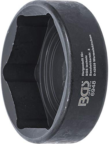 BGS 6948 | Ölfilter-Schlüssel | für Mercedes-Benz | SW 46 mm | für Mercedes-Benz Actros / Atego / Axor / Econic | Antrieb Innenvierkant 10 mm (3/8) | Abtrieb Sechskant | Länge 29,5 mm
