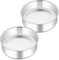 Joyfair - Stampo per torta, 2 pezzi, in acciaio inox, rotondo, stampo per mancati, stampo per genesi, a sgancio rapido per torte, frittate, pizze e pane, lavabile in lavastoviglie (16 cm)