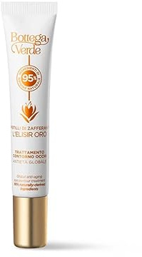 Bottega Verde - Pistilli di Zafferano, Contorno Occhi Antietà Globale, 10 ml, con Estratto di Pistilli di Zafferano e Inolixir, Trattamento Anti-Borse e Anti-Occhiaie, Per Tutti i Tipi di Pelle