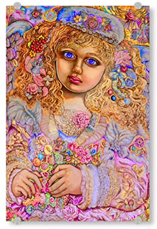 artboxONE Acrylglasbild 60x40 cm Menschen Weihnachtslichter Engel Bild hinter Acrylglas - Bild Engel Fantasie Lichter