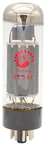 JINGERL HIFI EL34C Tubo A Vuoto Sostituire 6CA7 EL34B EL34 for Hifi Audio Amplificatore A Valvole Vintage Fabbrica FAI DA TE TestMatch (Color : HIFI EL34-1PC)