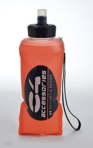 C4 Gourde souple de 500 ml – Gourde pliable – Soft Flask – Gourde de sport idéale pour l'apnée, la pêche sous-marine, la course, le cyclisme, la randonnée, la randonnée, la gym, la piscine