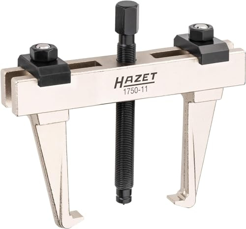 HAZET Schnellspann-Abzieher, 2-armig 1750-11, Innen- und Außenabzieher | Länge 127 mm, Spannbereich 135 mm, 1000 g, Spannbereich: 135 mm, Antrieb 260040 Zweiarmiger Abzieher,, Max. 2 t