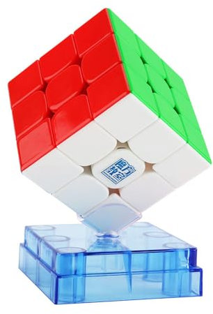Oostifun MoYu MoFang JiaoShi RS3M UV Coated Version 3x3x3x3 Cube Cubing Classroom Dual-Adjustment System 3x3 RS3M UV Cube Puzzle mit einem Würfelbeutel (Multi Color)