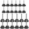 Counius 24 Pcs Viti a Testa Zigrinata M6x40mm M8x40mm,Vite a Stella Viti Con Impugnatura a Stella Barra Filettata Con Testa a Stella Nera Manopola Di Bloccaggio Vite Manopola per Macchinari Industrie