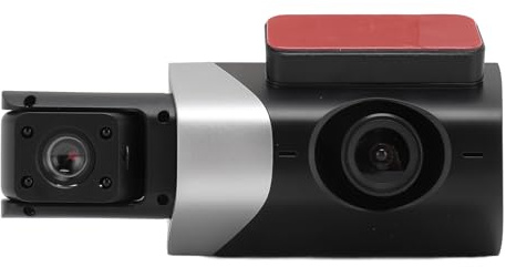 3-kanals Dash Cam och Bak Insida, 1080P HD Night Version Vidvinklar Triple Camera Bil Dashcam med 3 Tums Skärm, G Sensor Motion Detection Dash Camera, Dashboard Recorder