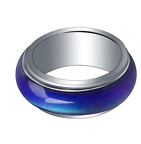 SOIMISS 5st Thermochromer Für Frauen Zierlicher Schmuck Gefühlsring Kinderschmuck Herrenring Kinderringe Stimmungsschmuck Stimmungsringe Modeschmuck Für Damen Kupfer