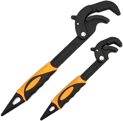 BOKINGBO Heavy Duty Hardness Strong Grip Multitools Pliers,Plier,Pipe Wrench Water Pump Plier, with Wide Jaw Capacity Adjustable Plumbing Grips Good Hardness 2PCS