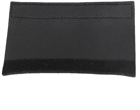 EasyByMall 1 x Trompeten-Leder-Ventilschutz, Trompete-Schutzhülle, kompatibel mit Trompetenteilen-Zubehör, Schwarz, PU (D)