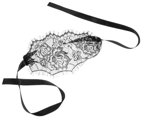 VALICLUD Augenmaske Aus Spitze Tanzparty- Abschlussball Frauenmaske Für Maskeradeparty Für Frauen Spitzenmasken Für Party Halbgesichts-maskerade- Black