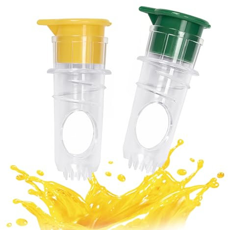 SI SEN Spremiagrumi Manuale,2 Pezzi Spremi Limone, Mini Spremi Lime, Spremilimone con Versatore, per Succhi di Agrumi Come Arance, Pompelmi e Limoni