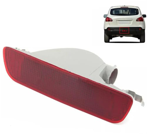 Rear Bumper Reflector Fog Light Lens For Nissan Qashqai 2007 2008 2009 2010 2011 2012 2013 Tail Lamp Cover Replacement