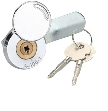 Serrure de boîte de distribution sécurisée avec clé, serrure à came de qualité industrielle pour armoires et casiers, construction en alliage de zinc (D)