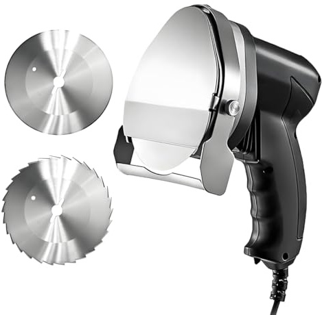 Commercial Doner Kebab Electric Gyros Knife,Professional Kebab Slicer,Shawarma Cutter 60kg/h Slicing Capacity with 2 Blades,for Home or Restaurant Wired