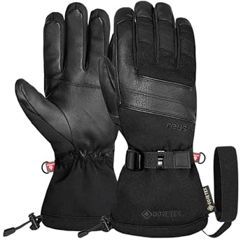 Reusch Morvan Gore-TEX Skihandschuhe Unisex – wasserdicht, Winddicht, atmungsaktiv, Primaloft Gold Isolation, veganes Leder, Premium Softshell, Comfort Leash, Wintersport für Damen & Herren