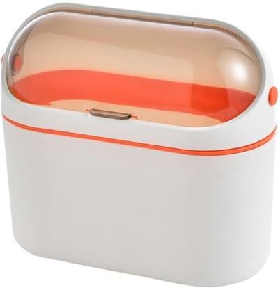 Warmhm Bidone Spazzatura da Cucina Parete con Coperchio Ribaltabile Compatto e Portatile con Ganci Adesivi per Montaggio su Sportello Armadio Capiente e Resistente