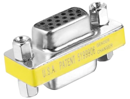 DOITOOL 10 pièces Lot de Coupleurs Vga Femelle à Femelle Broches Adaptateurs Convertisseurs Mini Vga Svga pour Extension de Câble Transmission Vidéo HD sans Atténuation Compact et Facile