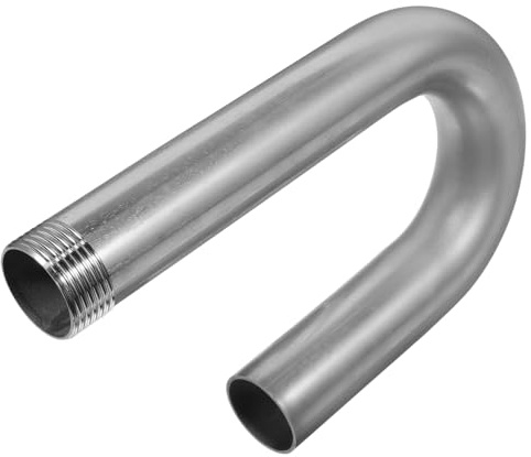 ARTIBETTER Stainless Steel U Elbow Outlet Pipe 1 Inch (3.2Cm) for Industrial Bucket Pump, Polished Sanitary Bucket Mounted Hose for Food Grade Dairy Processing and Commercial Dispensing