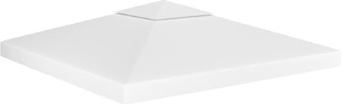 Nqyjm Gazebo Bâche de Toit avec évacuation de cheminée 310 g/m² 3 x 3 m Cadre blanc non inclus pour jardin, terrasse, extérieur