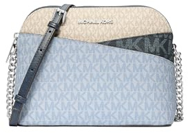 Michael Kors Jet Set Travel Dome Signature Logo Crossbody Bag Ocean Multi
