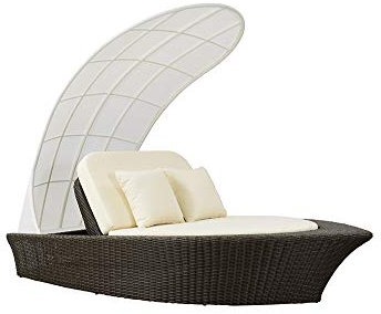 Strandkorbwerk Liegeinsel Schiff AHOI Cubu Croko Gartenlounge Gartenmöbel Sonneninsel Sunlounger