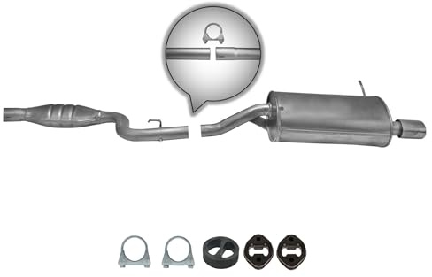 Ferroz Export Ersatz für Auspuff Endschalldämpfer BMW Z3 Roadster E36 1.8 116PS mit Montagesatz