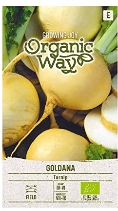 Organic Way | SPEISERÜBE GOLDANA samen| Gemüsesamen | Pflanze samen | Speiserübe samen | Gardensamen | 1 Pack