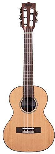 KALA KA-SCAC-T5 - Gloss Solid Cedar Top Acacia 5-String Tenor Ukulele, with Bag (UB-T)