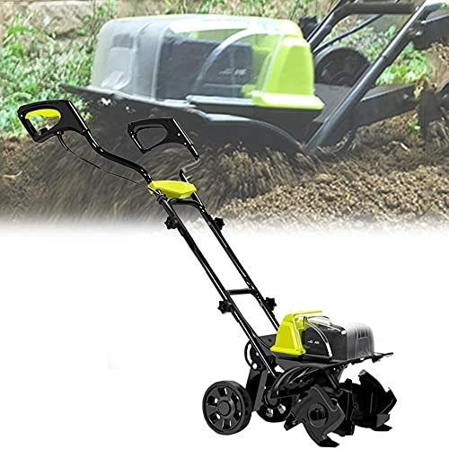 Electric Power Tillers, Garden Rotavator/Cultivator w/4 Blades, Working Width 40CM & 20CM Tilling Depth, for Garden Lawn, Soil Loosening