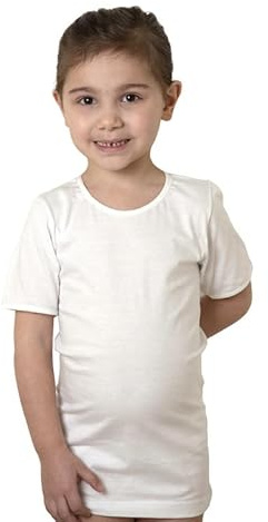 ZZZ ZZZ PETITE ABEILLE Made in Italy- 3 Maglie Intime per Bambina 100% Caldo Cotone Invernale (Corte/8)