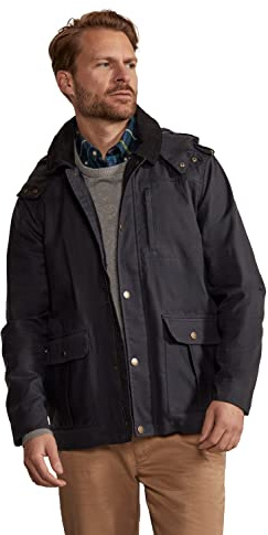 Hinter + Hobart Darlington Mens Waxed Cotton Hooded Jacket
