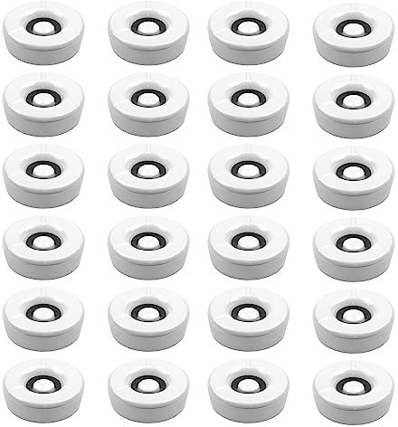 24 Stück Windaschenbecher Aschenbecher mit abnehmbaren Deckel aus Melamin in weiß ø 11,5cm