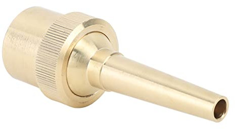 Gonetre Boquilla de fuente directa de latón, boquilla de fuente directa de latón, conexión de tornillo hembra, junta esférica, boquilla de fuente directa para estanque jardín (G1 pulgadas)