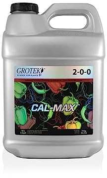 GROWMANIA Fertilizante Cal Max de Grotek para Cultivos de 10L | Abono con Calcio, Hierro y Magnesio para Plantas y Flores | Fácil de Utilizar