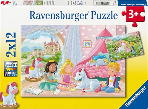 Ravensburger Puzzle Zauberhafte Freundschaft - 2x12 Teile Puzzle ab 3 Jahre | 2x12 Teile Puzzle, Kinderpuzzle ab 3 Jahre, Ravensburger Qualität