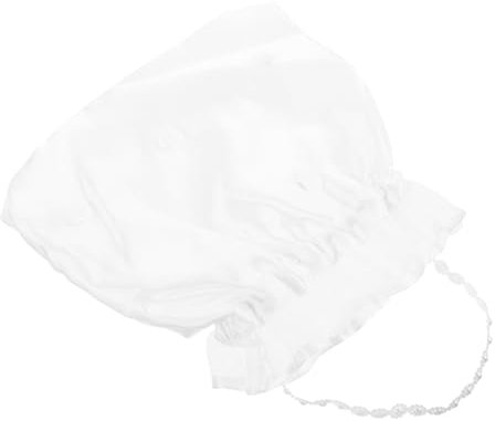 WRITWAA Weiße Satin Dolly Bag Braut Brautjungfer Tasche Hochzeit Handtasche