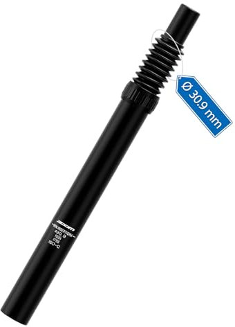 Zoom Bike Suspension Seatpost：30.9X 350 mm Shock Absorber Damper Bicycle Seat Post ,with Suspension Headless for E-Bike MTB BMX