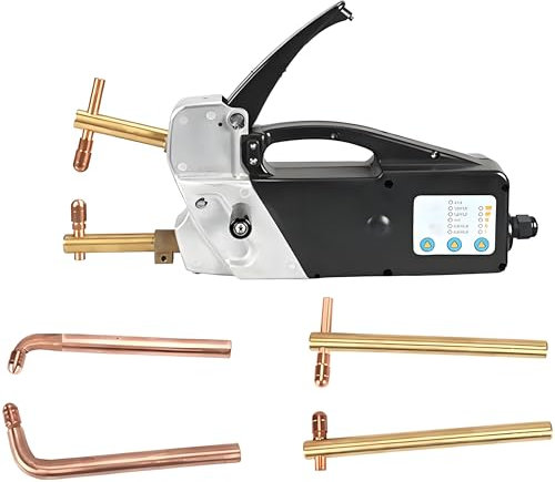 Saldatrice a Punti elettrica, saldatrice a Punti elettrica Portatile Professionale, saldatrice a Punti a Doppio Lato, Pistola per Saldatura Portatile monofase, Strumento di Riparazione della lamiera