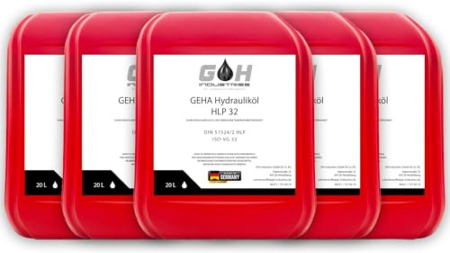 100 L Hydrauliköl HLP 32 ISO VG 32 nach DIN 51524/2 HM GEHA Kanister 5 St. mit 20 Liter