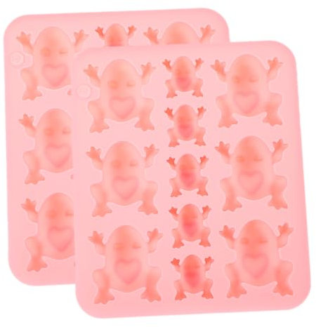 Gatuida 2pièces Moule Silicone Forme Grenouille Lot Pour Chocolat Fondant Diy Pâtisserie