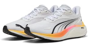 Puma Electrify Nitro 4 Wn - Scarpe da Corsa su Strada, da Donna, Colore: Bianco/Rosa Veleno, Taglia 38, Puma White Sun Stream Poison Pink, 38 EU